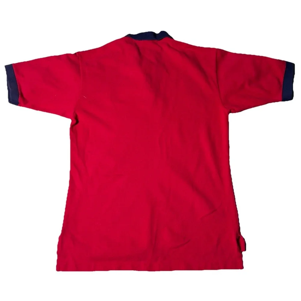 Vintage Outer Banks‎ Grotto Pizza Polo Shirt Mens Medium USA Made Red